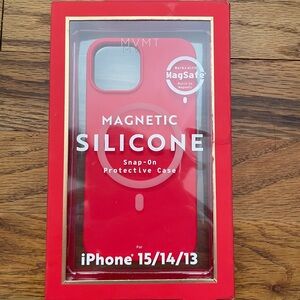 MVMT Magnetic Silicone iPhone Case - Red